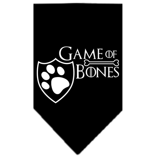 Game of Bones Screen Print Bandana Black Small